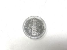 A Kew Gardens 50p piece, 1759 to 2009, to commemorate 250 years of Kew Gardens.