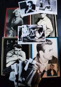 Selection of oversized cinema cards for Marilyn Monroe, James Dean/Humphrey Bogart,