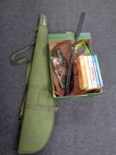 A box containing Sabre gun bag together with a further gun bag,
