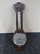 An oak cased 'The Wilsn' Forecast barometer.