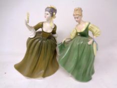 Two Royal Doulton figures, Fair Lady HN2193 and Simone HN2378.
