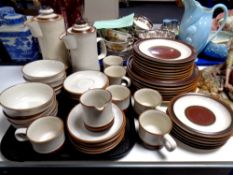 A set of 43 pieces of Denby pottery tea and dinnerware.