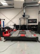 A Dyno Developments 4WD Chasis Dynamometer (Rolling Road), sold with a Dyno Low-Noise Axial Fan,