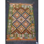 A Chobi kilim 122cm by 85cm