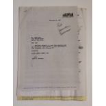 An original multiple signed 1965 James Caan Movie contract,