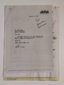 An original multiple signed 1965 James Caan Movie contract,