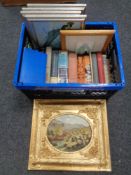 A box of pictures and books,