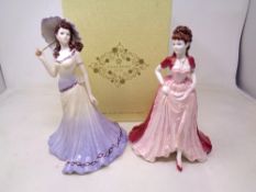 Two Coalport Ladies of Fashion figures, Carolyn and Limited edition Joanne no.