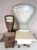Two sets of Avery grocer's scales.