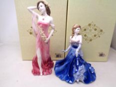 Two Coalport figures, Ladies of Fashion Linda and Limited edition Ruby no.3979 of 9500 (both boxed).