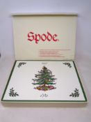A set of Spode Christmas place mats (boxed).