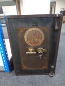 A safe by Cyrus Price & Co. Ltd. fitted with an internal draw with keys (height 61cm, width 42cm).