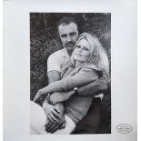 Photo poster of Sean Connery and French actress Brigitte Bardot by photographer Terry O'Neill when