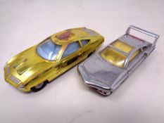 Two vintage Dinky cars Ed Straker's Car and Sam's Car no.108.