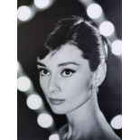 Large poster of Audrey Hepburn for Life magazine (total size 79cm by 58.