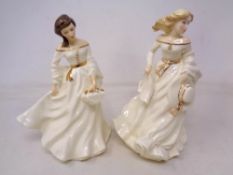 Two Royal Doulton figures, Summer Breeze HN3724 and Spring Morning HN3725.