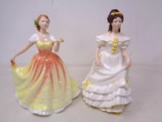 Two Royal Doulton figures, Angela HN3890 and Figure of the Year 1995 Deborah HN3644.