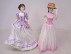 Two Royal Doulton figures, Suzanne HN4098 and Happy Birthday 2000 HN4215.