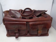 A stitched leather doctor's bag