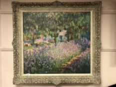 An Artagraph Edition on canvas : Impressionist floral scene,