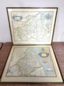 Two maps after Saxton , Northumberland and Durham,