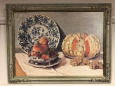 An Artagraph Edition on canvas : Still life with fruit,