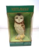 A Royal Doulton Whyte & Mackay Barn Owl whisky decanter (in box).