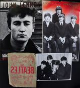 Collection of Beatles memorabilia to include vintage Beatles transfer,