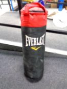 An Everlast punch bag (height 80cm).