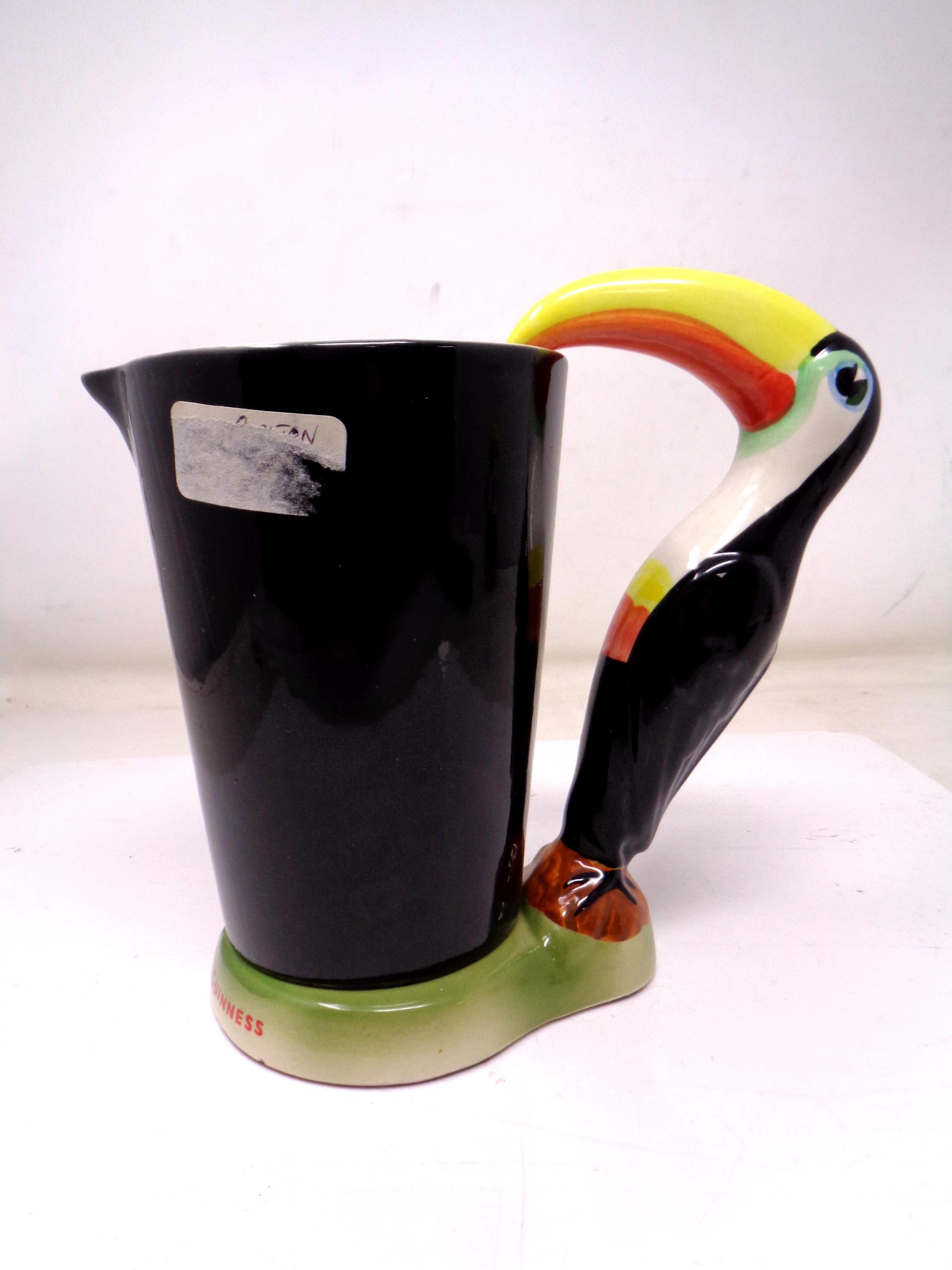 A Carlton ware Guinness toucan tankard (height 16cm).