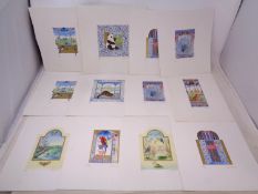 A group of 10 unframed signed limited edition prints after Isabelle Brent depicting flora and fauna