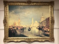 An Artagraph Edition on canvas : Venetian canal,