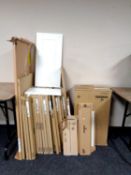 A quantity of Howdens kitchen doors, white, various sizes.