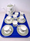 A Wedgwood 15 piece coffee service designed by Susie Cooper.