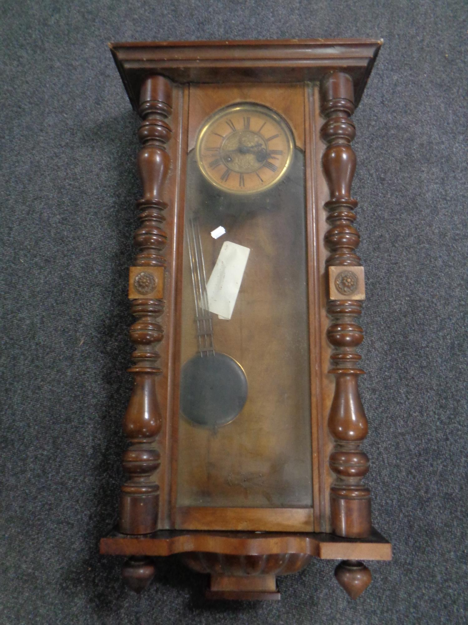 A 19th century Vienna wall clock.