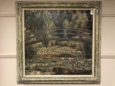 An Artagraph Edition on canvas : A bridge over water,