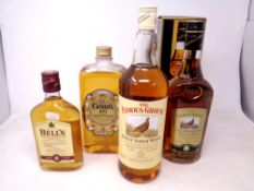 Four bottles of whisky including The Famous Grouse Gold Reserve Deluxe, aged 12 years (0.