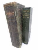 An antiquarian volume, Burns Illustrated, together with a further volume, The Poems of Robert Burns.