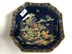 A Crown Devon Mikado pattern gilded shaped bowl,