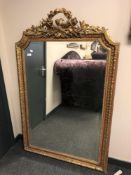A Regency style gilded bevelled framed mirror,