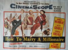 Movie posters of 'How to Marry a Millionaire', 'Three Men and a Baby', 'Miami Vice' and 'United 93'.
