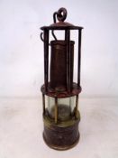 A Grubenlampe miner's lamp.
