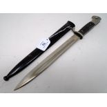 A German Third Reich K98 Parade bayonet, 9.5" blade stamped C.