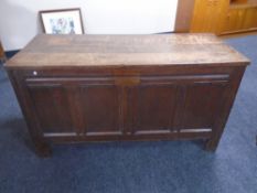 A George III oak coffer