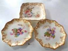 Three 19th century Royal Doulton plates