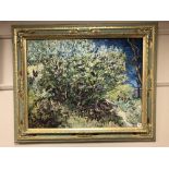An Artagraph Edition on canvas : Impressionist study of trees,