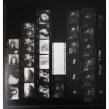 Vintage contact sheet of Jim Morrison at Filmore East, March 28, 1968 by photographer David Sygall,