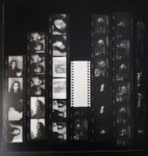 Vintage contact sheet of Jim Morrison at Filmore East, March 28, 1968 by photographer David Sygall,