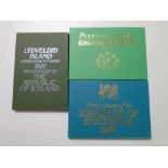 Three proof coin sets, Coinage of the Kingdom of Lesotho 1980,