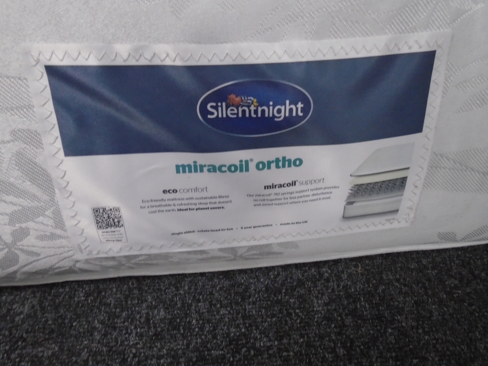 A Silent Night 3' Miracoil ortho mattress - Image 2 of 2